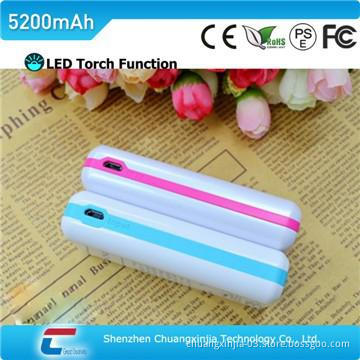 Good quality emergency power bank for iphone 4 with LED Torch Light